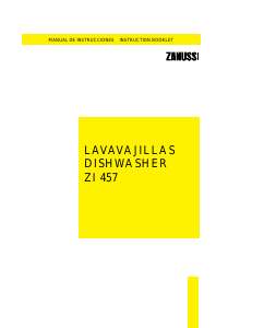 Manual Zanussi ZI457 Dishwasher
