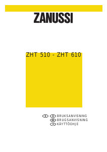Bruksanvisning Zanussi ZHT610X4 Köksfläkt