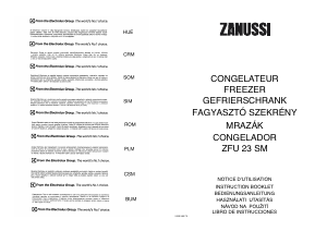 Mode d’emploi Zanussi ZFU 23 SM Congélateur