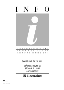 Bedienungsanleitung Electrolux TKSL5M100RE Trockner