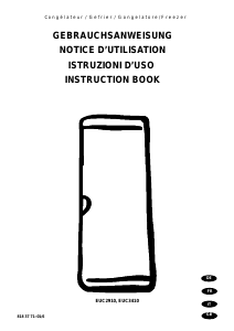 Manuale Electrolux EUC2910 Congelatore
