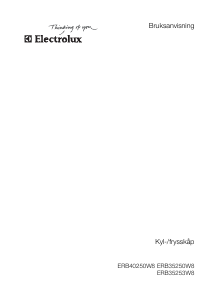 Bruksanvisning Electrolux ERB35254X8 Kyl-frys