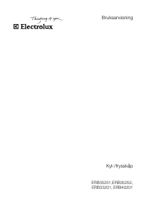 Bruksanvisning Electrolux ERB33201W Kyl-frys