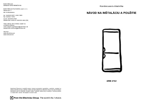 Návod Electrolux ERB2722 Chladnička s mrazničkou