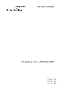 Bedienungsanleitung Electrolux ERB29001W1 Kühl-gefrierkombination