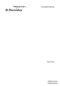 Bruksanvisning Electrolux ERB35255W Kyl-frys
