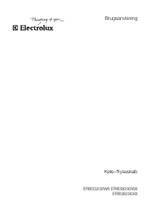 Brugsanvisning Electrolux ERB38200W8 Køle-fryseskab
