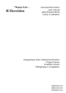 Bedienungsanleitung Electrolux ERB34001W1 Kühl-gefrierkombination