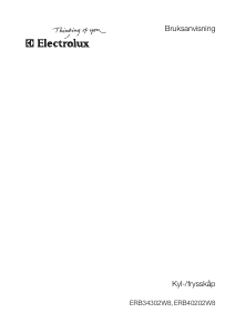 Bruksanvisning Electrolux ERB34302W8 Kyl-frys