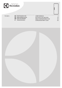 Manuale Electrolux TK14014 Frigorifero