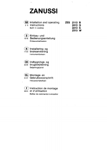 Bruksanvisning Zanussi ZES2313W Kokeplate