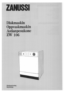 Käyttöohje Zanussi ZW106 Astianpesukone