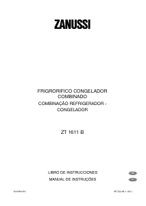 Manual de uso Zanussi ZT1611B Refrigerador