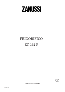 Manual de uso Zanussi ZT162P Refrigerador
