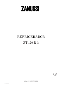 Manual de uso Zanussi ZT170R-3 Refrigerador