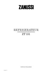 Mode d’emploi Zanussi ZT131 Réfrigérateur