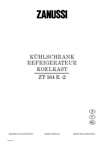 Bedienungsanleitung Zanussi ZT164R2 Kühlschrank