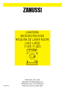Manual Zanussi FI 1073 Máquina de lavar roupa