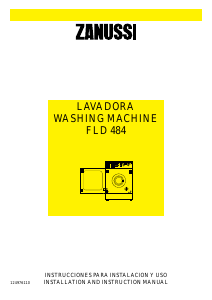 Manual de uso Zanussi FLD 484 Lavadora