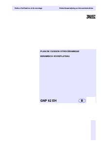 Mode d’emploi Zanussi GNP62EH Table de cuisson