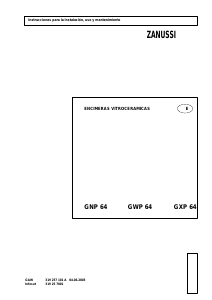 Manual de uso Zanussi GNP64 Placa