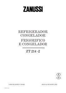 Manual de uso Zanussi ZT214-2 Frigorífico combinado