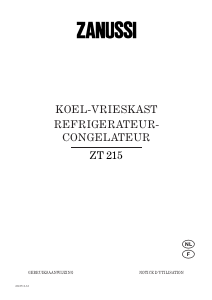 Mode d’emploi Zanussi ZT215 Réfrigérateur combiné