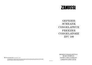 Bedienungsanleitung Zanussi ZFC 180 Gefrierschrank
