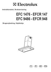 Käyttöohje Electrolux EFCR147U Liesituuletin