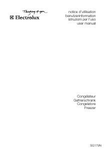 Mode d’emploi Electrolux SG179N Congélateur