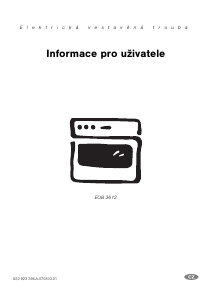 Manuál Electrolux EOB3612X Trouba