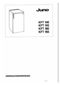 Bedienungsanleitung Juno KFT 160 Kühlschrank