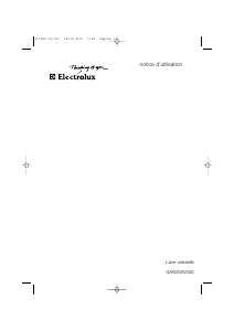 Mode d’emploi Electrolux GA60SXV500 Lave-vaisselle