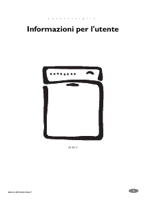 Manuale Electrolux GA551F100D Lavastoviglie