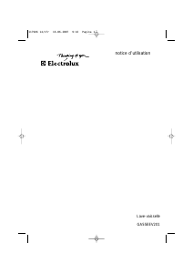 Mode d’emploi Electrolux GA55EEV201 Lave-vaisselle