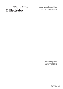 Mode d’emploi Electrolux GA55LV102 Lave-vaisselle