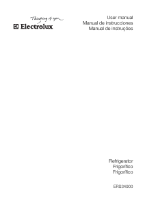 Manual de uso Electrolux ERS34900X Refrigerador