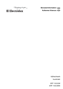 Kullanım kılavuzu Electrolux ERT15003W8 Buzdolabı