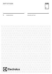 Manuale Electrolux EWT1377VDW Lavatrice