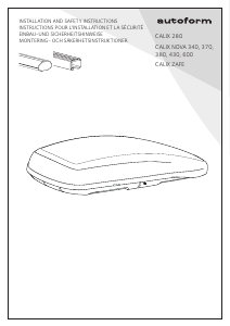 Manual Calix Nova 340 Roof Box