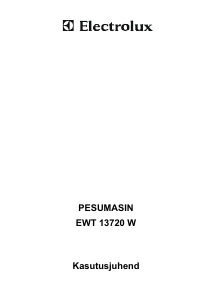 Kasutusjuhend Electrolux EWT13720W Pesumasin