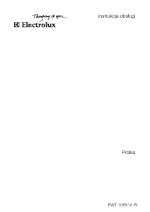 Instrukcja Electrolux EWT105514W Pralka