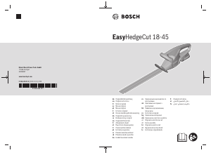 Manual Bosch EasyHedgeCut 18-45 Trimmer de gard viu