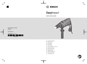 Mode d’emploi Bosch EasyImpact 6300 Perceuse à percussion