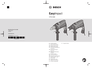 Посібник Bosch EasyImpact 600 Дрель-шуруповерт
