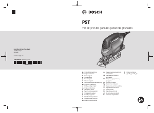 Vadovas Bosch PST 750 PE Pjūklelis