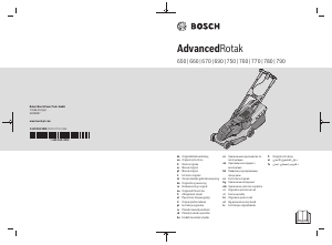 Rokasgrāmata Bosch AdvancedRotak 690 Zāles pļāvējs