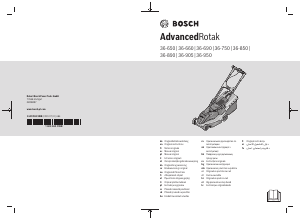Rokasgrāmata Bosch AdvancedRotak 36-950 Zāles pļāvējs