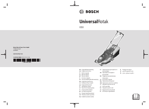 Vadovas Bosch UniversalRotak 650 Vejapjovė