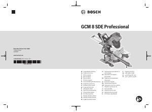 Vadovas Bosch GCM 8 SDE Professional Diskinis pjūklas